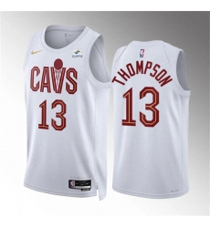 Men's Cleveland Cavaliers #13 Tristan Thompson White Association Edition Stitched Jersey