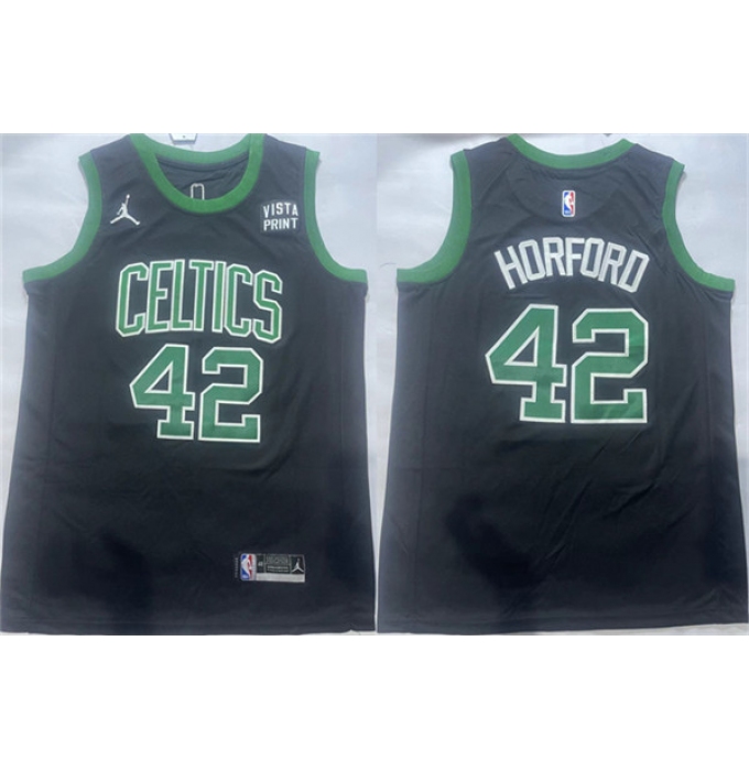 Men's Boston Celtics #42 Al Horford Black Statement Edition Stitched Basketball Jersey