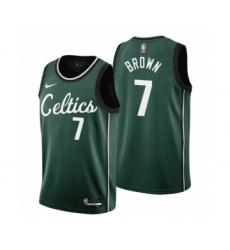 Men's Boston Celtics #7 Jaylen Brown 2022-23 Green City Edition Stitched Jersey