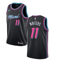 Women's Nike Miami Heat #11 Dion Waiters Swingman Black NBA Jersey - City Edition