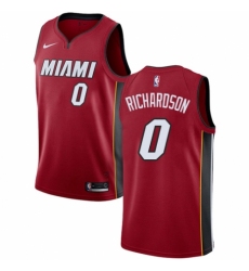 Youth Nike Miami Heat #0 Josh Richardson Authentic Red NBA Jersey Statement Edition