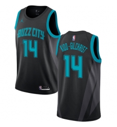 Men's Nike Jordan Charlotte Hornets #14 Michael Kidd-Gilchrist Swingman Black NBA Jersey - 2018 19 City Edition