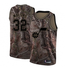 Youth Nike Utah Jazz #32 Karl Malone Swingman Camo Realtree Collection NBA Jersey