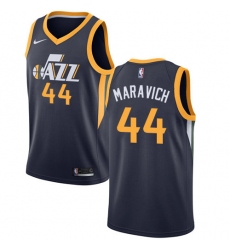 Men's Nike Utah Jazz #44 Pete Maravich Swingman Navy Blue Road NBA Jersey - Icon Edition