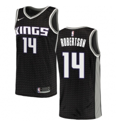 Men's Nike Sacramento Kings #14 Oscar Robertson Authentic Black NBA Jersey Statement Edition