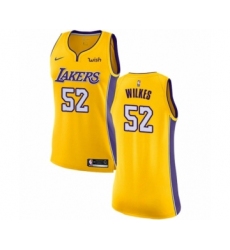 Women's Los Angeles Lakers #52 Jamaal Wilkes Authentic Gold Home Basketball Jersey - Icon Edition