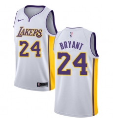Women's Nike Los Angeles Lakers #24 Kobe Bryant Authentic White NBA Jersey - Association Edition