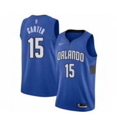 Men's Orlando Magic #15 Vince Carter Swingman Blue Finished Basketball Jersey - Statement Edition