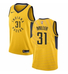 Women's Nike Indiana Pacers #31 Reggie Miller Swingman Gold NBA Jersey Statement Edition