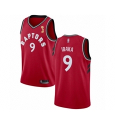 Youth Toronto Raptors #9 Serge Ibaka Swingman Red 2019 Basketball Finals Champions Jersey - Icon Edition