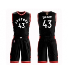 Youth Toronto Raptors #43 Pascal Siakam Swingman Black 2019 Basketball Finals Bound Suit Jersey Statement Edition