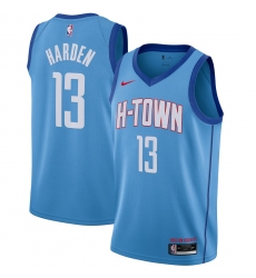Men's Houston Rockets #13 James Harden Nike Blue 2020-21 Swingman Player Jersey