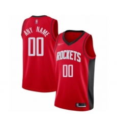 Youth Houston Rockets Customized Swingman Red Finished Basketball Jersey - Icon Edition