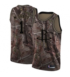 Men's Nike Houston Rockets #1 Tracy McGrady Swingman Camo Realtree Collection NBA Jersey