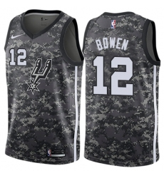 Youth Nike San Antonio Spurs #12 Bruce Bowen Swingman Camo NBA Jersey - City Edition
