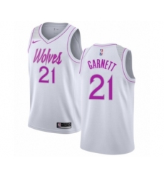 Youth Nike Minnesota Timberwolves #21 Kevin Garnett White Swingman Jersey - Earned Edition