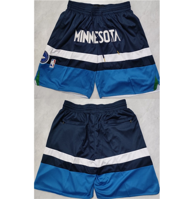 Men's Minnesota Timberwolves Navy Shorts