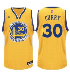 Men's Adidas Golden State Warriors #30 Stephen Curry Swingman Gold NBA Jersey