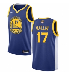 Men's Nike Golden State Warriors #17 Chris Mullin Swingman Royal Blue Road 2018 NBA Finals Bound NBA Jersey - Icon Edition