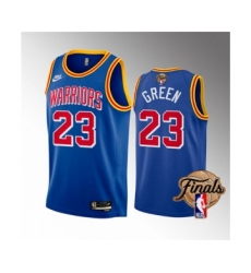 Men's Golden State Warriors #23 Draymond Green 2022 Royal NBA Finals Stitched Jersey