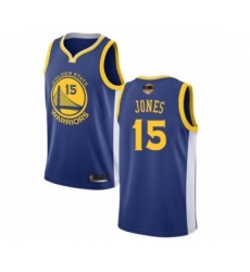 Youth Golden State Warriors #15 Damian Jones Swingman Royal Blue 2019 Basketball Finals Bound Basketball Jersey - Icon Edition