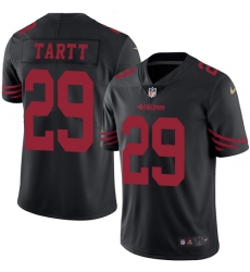 Youth Nike San Francisco 49ers #29 Jaquiski Tartt Limited Black Rush Vapor Untouchable NFL Jersey