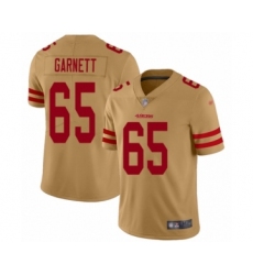 Youth San Francisco 49ers #65 Joshua Garnett Limited Gold Inverted Legend Football Jersey