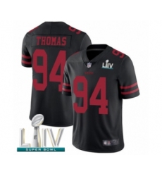 Men's San Francisco 49ers #94 Solomon Thomas Black Alternate Vapor Untouchable Limited Player Super Bowl LIV Bound Football Jersey