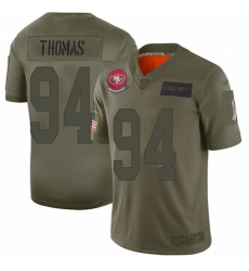 Women's San Francisco 49ers #94 Solomon Thomas Limited Camo 2019 Salute to Service Football Jersey