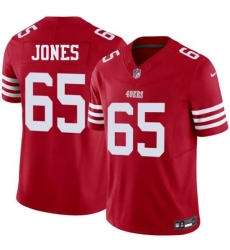 Men's San Francisco 49ers #65 Robert Jones Red 2026 F.U.S.E. Vapor Untouchable Limited Football Stitched Jersey