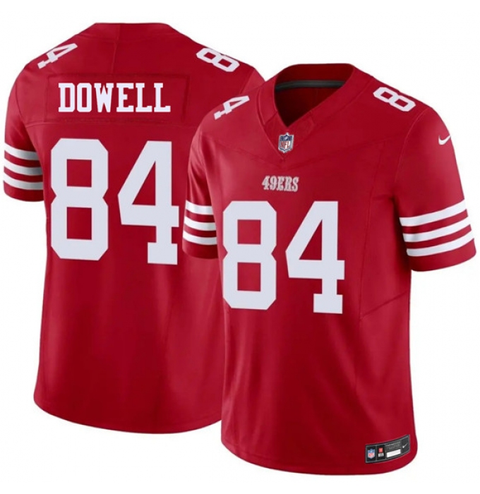 Men's San Francisco 49ers #84 Colton Dowell Red 2026 F.U.S.E. Vapor Untouchable Limited Football Stitched Jersey