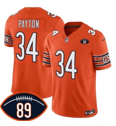 Men's Chicago Bears #34 Walter Payton Orange 2026 F.U.S.E. With Mike Ditka 89 Vapor Untouchable Limited Football Stitched Jersey