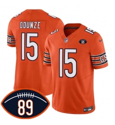 Men's Chicago Bears #15 Rome Odunze Orange 2026 F.U.S.E. With Mike Ditka 89 Vapor Untouchable Limited Football Stitched Jersey