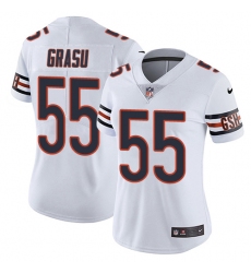 Women's Nike Chicago Bears #55 Hroniss Grasu White Vapor Untouchable Limited Player NFL Jersey