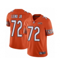 Youth Chicago Bears #72 Charles Leno Orange Alternate 100th Season Limited Football Jersey