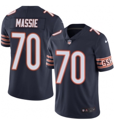 Men's Nike Chicago Bears #70 Bobby Massie Navy Blue Team Color Vapor Untouchable Limited Player NFL Jersey