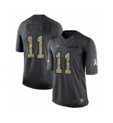 Youth Cincinnati Bengals #11 John Ross Limited Black 2016 Salute to Service Football Jersey