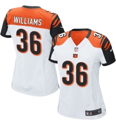 Women's Nike Cincinnati Bengals #36 Shawn Williams Game White NFL Jersey