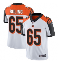 Youth Nike Cincinnati Bengals #65 Clint Boling Vapor Untouchable Limited White NFL Jersey