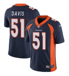 Men's Nike Denver Broncos #51 Todd Davis Navy Blue Alternate Vapor Untouchable Limited Player NFL Jersey