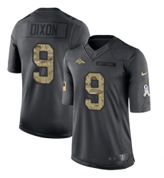 Youth Nike Denver Broncos #9 Riley Dixon Limited Black 2016 Salute to Service NFL Jersey
