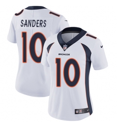 Women's Nike Denver Broncos #10 Emmanuel Sanders White Vapor Untouchable Limited Player NFL Jersey