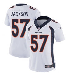 Women's Nike Denver Broncos #57 Tom Jackson White Vapor Untouchable Limited Player NFL Jersey