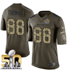 Youth Nike Denver Broncos #88 Demaryius Thomas Elite Green Salute to Service Super Bowl 50 Bound NFL Jersey