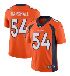 Men's Nike Denver Broncos #54 Brandon Marshall Orange Team Color Vapor Untouchable Limited Player NFL Jersey