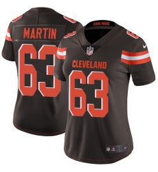 Women's Nike Cleveland Browns #63 Marcus Martin Brown Team Color Vapor Untouchable Limited Player NFL Jersey