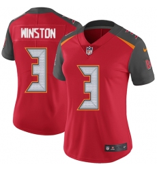 Women's Nike Tampa Bay Buccaneers #3 Jameis Winston Red Team Color Vapor Untouchable Limited Player NFL Jersey