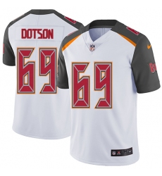 Youth Nike Tampa Bay Buccaneers #69 Demar Dotson White Vapor Untouchable Limited Player NFL Jersey