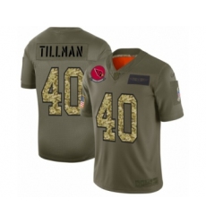 Men's Arizona Cardinals #40 Pat Tillman 2019 Olive Camo Salute to Service Limited Jersey