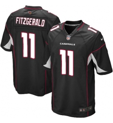 Men's Nike Arizona Cardinals #11 Larry Fitzgerald Game Black Alternate NFL Jersey